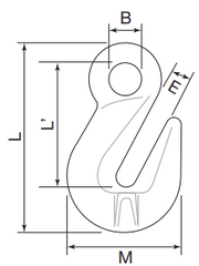 WIRECO GRADE 100 G100 EYE GRAB HOOK
