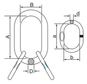 WIRECO GRADE 100 G100 MULTI MASTER LINK ASSEMBLY