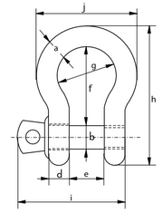 VAN BEEST GREEN PIN BOW TYPE, SAFETY PIN SHACKLE