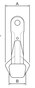 WIRECO GRADE 100 G100 CLEVIS GRAB HOOK WITH SAFETY PIN